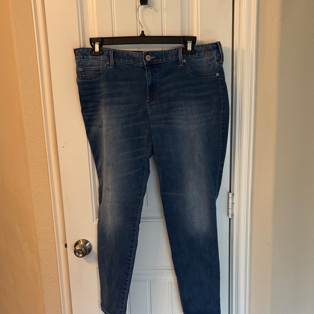 Express Dark Blue Women's Skinny Jeans